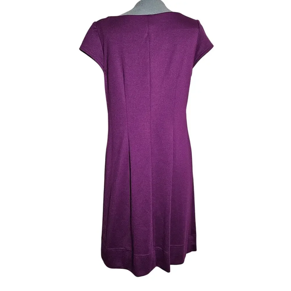 Jessica Howard Purple Knee Length Dress Size 10